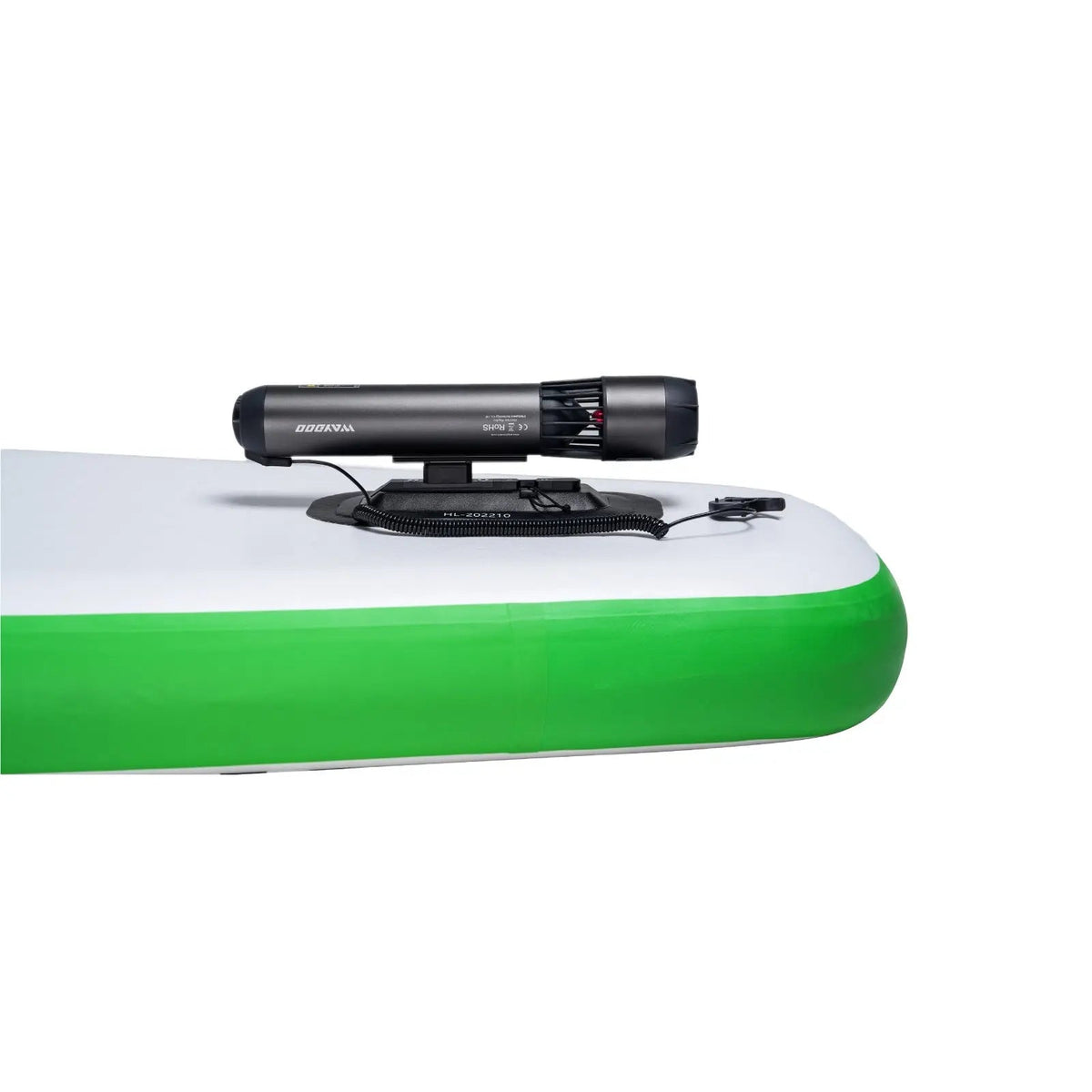 Subnado Slide-in Fin Box Mount fitted to an inflatable SUP