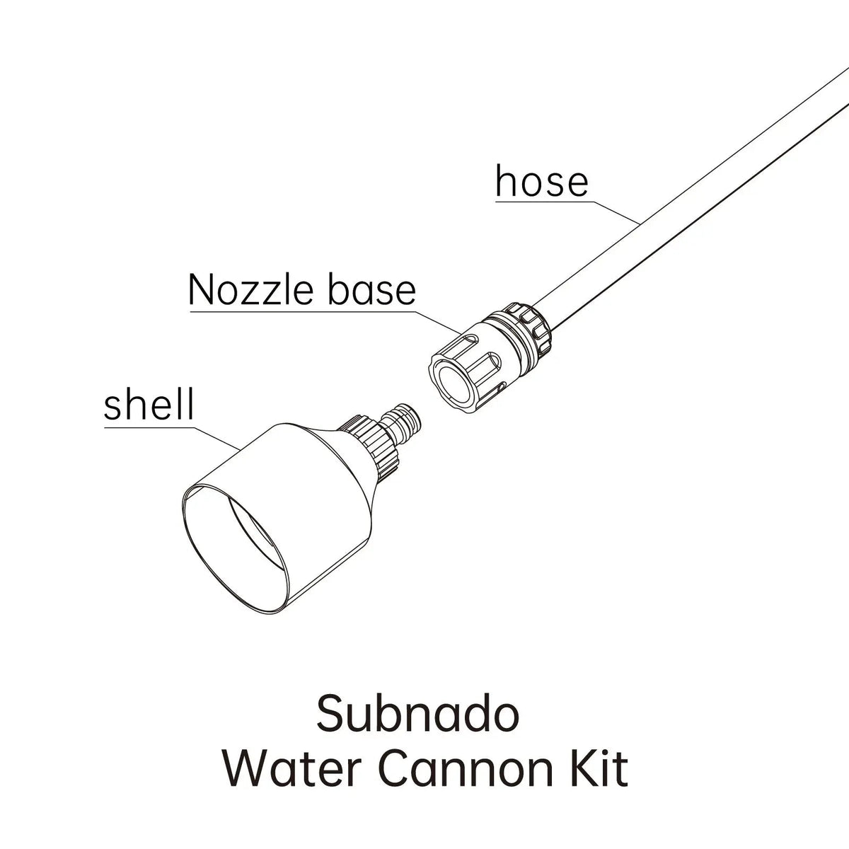 Subnado Water Cannon Kit fitted to Subnado