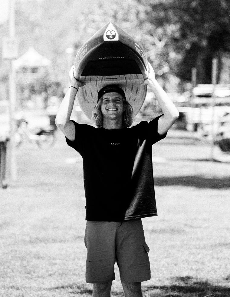 Alex Hayes portrait with North foil